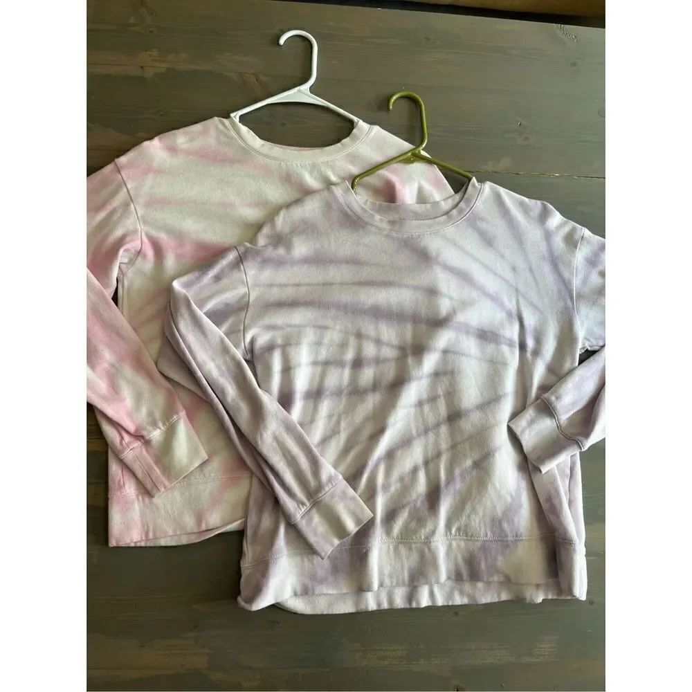 Splendid Purple & Pink TieDye Crewneck
